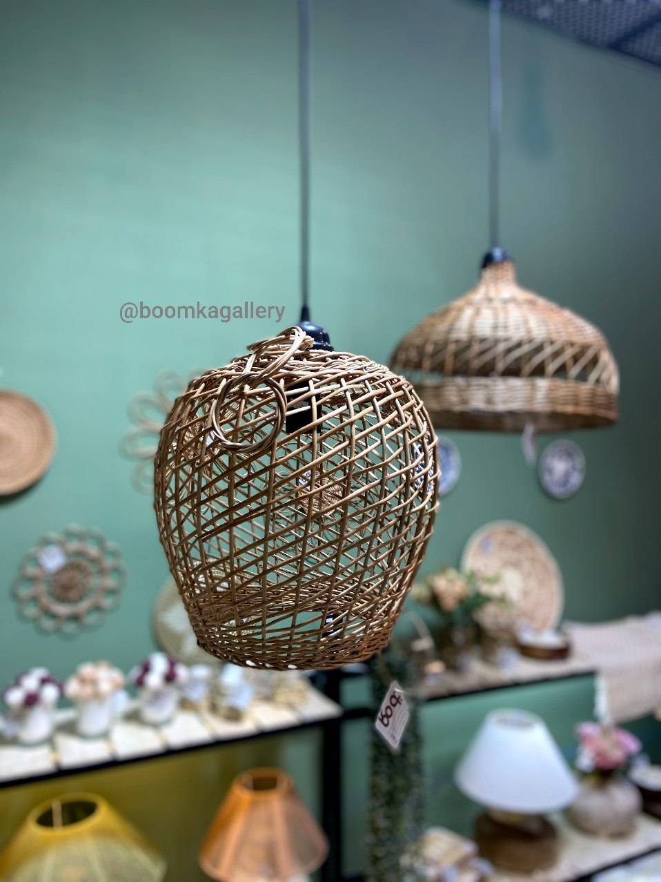 لوستر حصیری کوچک کد 0018
