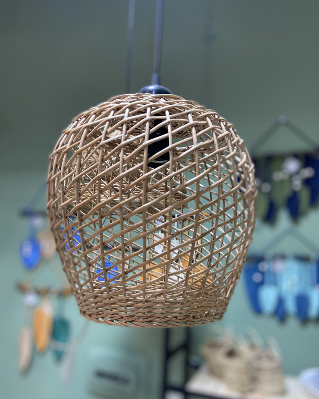 لوستر حصیری کوچک کد 0018